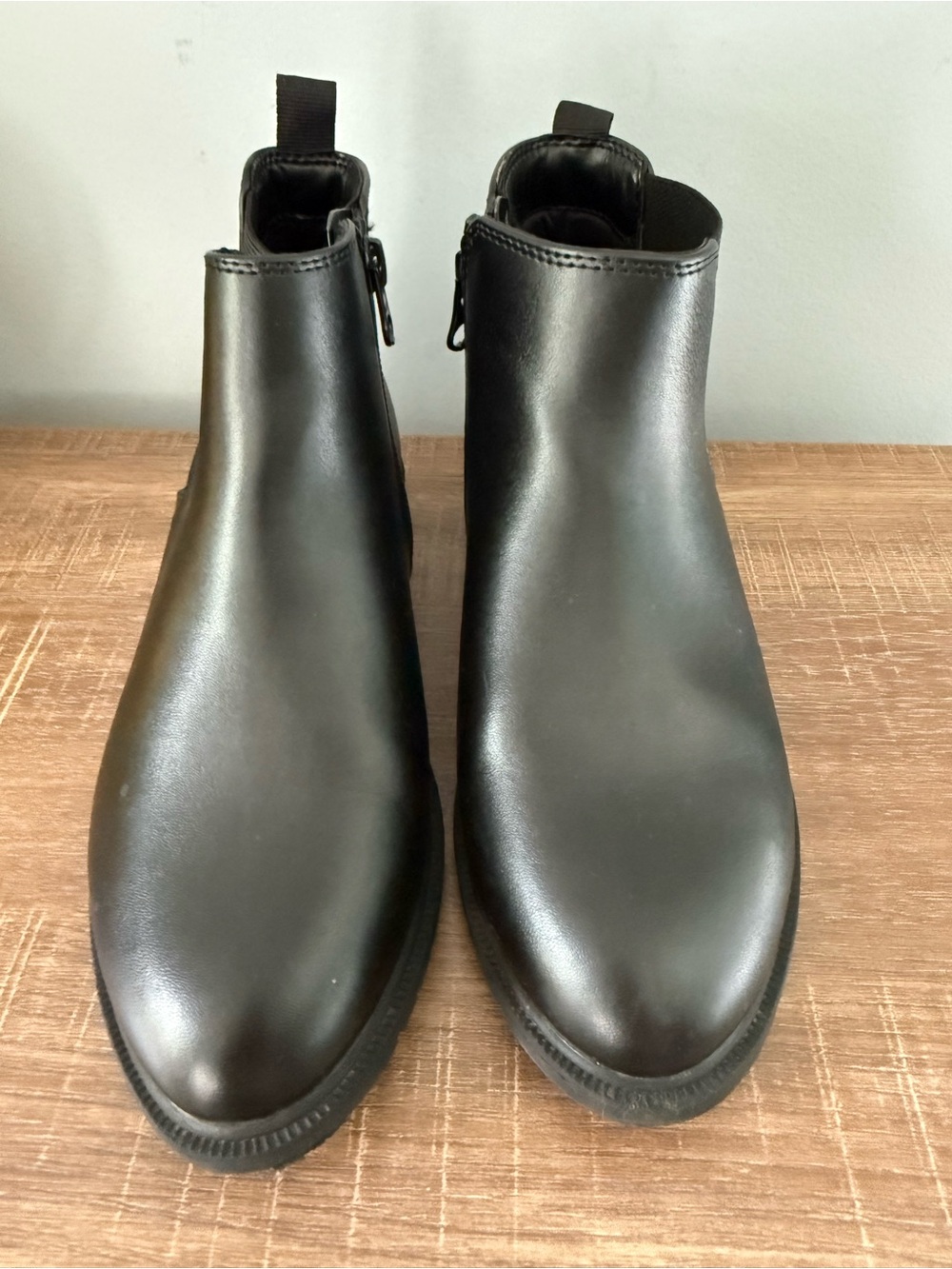 Cat & Jack Girls Black Ankle Boots Sz 2